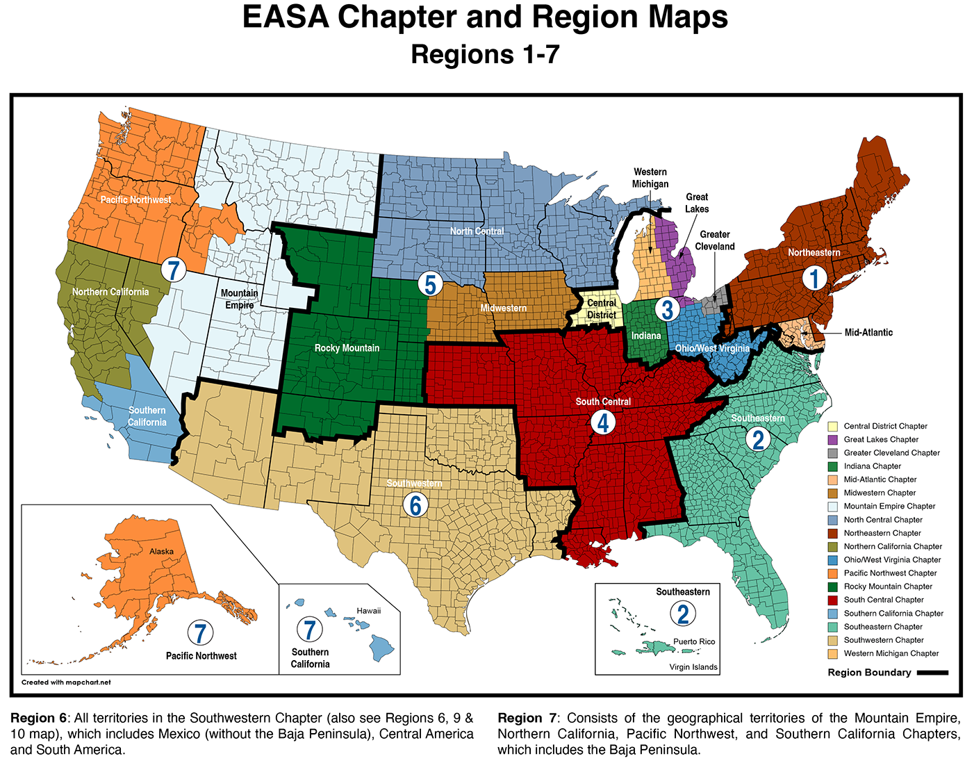 EASA Chapters - North America